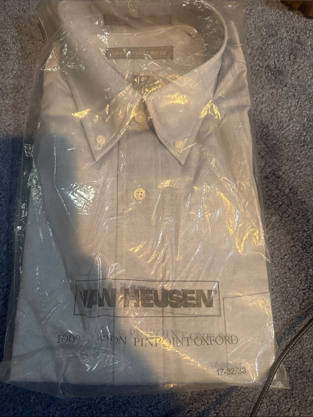 Van Heusen Men’s Blue Oxford Button-Down Dress Shirt